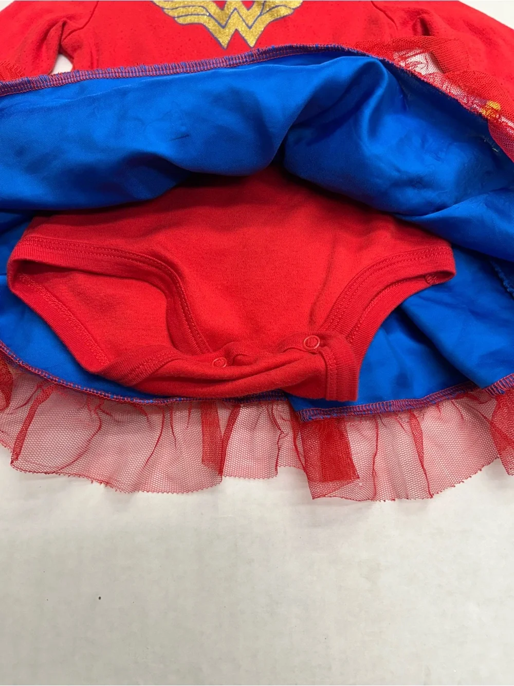 Wonder Woman Baby Girl Halloween Costume Tutu Dress 12-18 Months